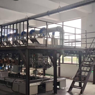 Plastic Machine Production Line Pellet Weighing Batching Machine Online System